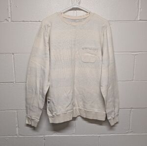 Vuori Jeffreys Crew Neck Men's Off-White Cream Crewneck Sweater Medium